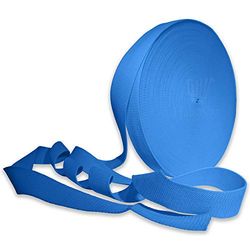 25 mm Heavy Duty Singelband Riem Bekleding Singelband Katoenmix 1 Inch Singelband voor Tas Bandjes Rugzak Rugzakken Bagagetas Riem Cargo Strapping Riemen (Blauw - 25 mm - 20 meter)
