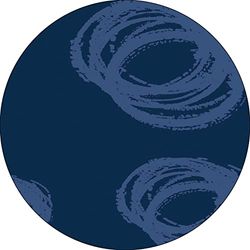 Bonateks, Ronde digitaal bedrukte muismat, antislip onderkant, voor kantoor en thuis, diameter: 22 cm
