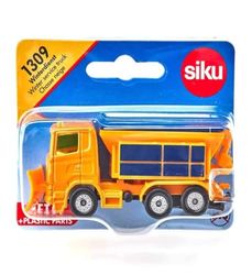 siku 1309, Camião limpa-neve, metal / plástico, laranja, cobertura do espalhador desmontável