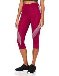 Aurique BAL1140 Sport Leggings, Licht Bourgondië/Wit, Strepen, 12