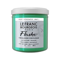 Lefranc Bourgeois Flashe acrílica, Pintura de Vinilo, Veronesergrün Farbton, 125ml Tube - Vinylfarbe