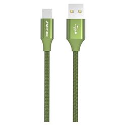 GreyLime USB A till USB C-flätad kabel för Samsung Android, Nokia, Huawei, kamera 2 m/6,6 fot