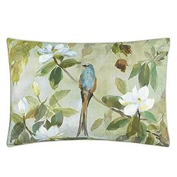 Federa per cuscino stampata, in percalle di cotone, 50 x 75 cm, colore: blu, motivo: Maple Tree Celadon