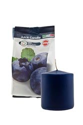 Cereria de Giorgio Concentrado de Vela Vela Aroma a Frutas, Cera, Azul Oscuro, 7 x 7 x 8 cm
