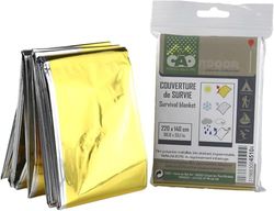 C.A.O. - Set di 20 coperte di sopravvivenza in poliestere metallizzato - lunghezza 2,20 m - larghezza 1,40 m