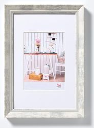 walther design Picture Frame White 10 x 15 cm with PassepArtout, Chalet Design Frame EL015W