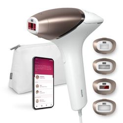 Philips Lumea IPL Hair Removal 8000 Series - Hair Removal Device with SenseIQ Technology, 4 Attachments for Body, Face Bikini and Underarm, Corded Use (Model BRI948/00)