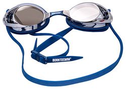BornToSwim Freedom Mirrored Triathlon Zwembril voor volwassenen, met spiegelende coating