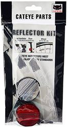CATEYE Kit-Front, traseira e roda luzes e refletores, ciclismo - preto, sem tamanho