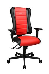 Topstar Sitness RS Chaise de Bureau avec accoudoirs Rouge/Noir 60 x 68 x 120 cm