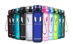 Super Sparrow Botella de Agua Deportiva - 750ml - Sin BPA (Mate- Azul Metílico)