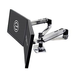 Ergotron LX Series Dual Side-by-Side Arm - braço para monitor, prateado