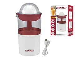 Beper P102EST100 USB Rechargeable juicer, red