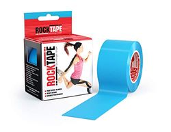 RockTape Unisex vuxen standard Std Kinesiologitejp elastiskt terapeutiskt sportband för axlar, fotled, armbåge, handled, skenbensskenor och knästöd, blå, 60 cm x 40 cm