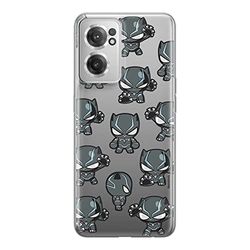 ERT GROUP mobiltelefonfodral för Oneplus NORD CE 2 originalt och officiellt licensierat Marvel mönster Black Panther 016 optimalt anpassad till formen på mobiltelefonen, gedeeltelijk transparant