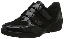 Semler Judith Velcro Sneakers voor dames, Zwart Zwart Zwart 001, 36 1/3 EU