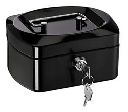 ALCO-Albert 8400-11 - Caja de caudales (155 x 120 x 80 mm), color negro