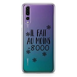 Zokko fodral Huawei P20 Pro "It Made in Minst -8000" - mjukt genomskinligt bläck svart