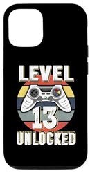 Carcasa para iPhone 13 Gamer Level 13 Unlocked Video Game 13rd Birthday Boys Girls