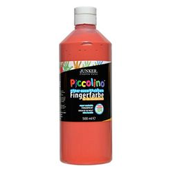 Piccolino - Colore per Le Dita, 500 ml, Lavabile, Colore: Rosso
