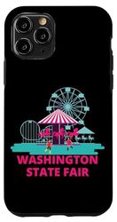 Coque pour iPhone 11 Pro Washington State Fair Rollercoaster Grande roue Amusement