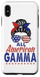 All American Gamma 4th of July Patriotic Sunglasses USA Flag Custodia per iPhone XS Max