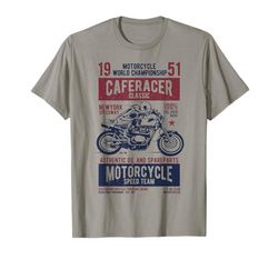 Ropa Retro Cafe Racer Motocicleta Camiseta