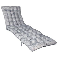 Atout Ciel Tvåfärgad quiltad kudde för solbad, vattenavvisande tyg solstol 190 x 60 cm, 6 varianter