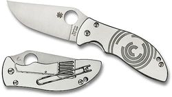 Spyderco SC160P Zakmes, uniseks, volwassenen, zwart, eenheidsmaat