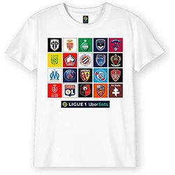 LIGUE 1 UBER EATS BOLIGF1TS021 T-shirt, wit, 8 jaar