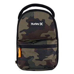 Hurley Unisex Kid's Outline Insulated Bag Sack Lunch Tote, Green Camo, One Size