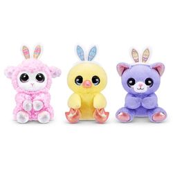 Peluches Coco Cones de Printemps de ZURU Adorable Compagnon niché dans Un cône coloré, idéal à Collectionner et pour Pâques(3 Pack)