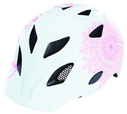 Prophete Unisex ungdom barncykelhjälm, justerbar huvudring 52–56 cm, TÜV/GS-testad, Inmold, LED, färg vit, 52–56 cm
