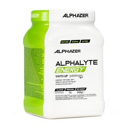 ALPHAZER Alphalyte ENERGY 500 gr, Integratore per Sportivi con Isomalturosio, Vitamine e Minerali, Carboidrati per un Costante Sostegno Energetico, Gusto Arancia Rossa