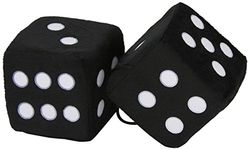 S SUMEX Jumbo20 Dados decorativos Jumbo Size estilo retro e divertido cor preta 9 x 9 cm