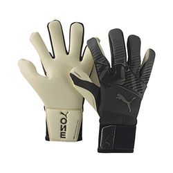 PUMA Unisex – Erwachsene One Grip 1 Hybrid Pro Torwarthandschuhe, Black-Asphalt White, 9.5