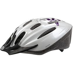 Ventura, White Flower, fietshelm voor dames, wit/violet, maat M