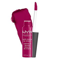 NYX Professional Makeup Batom Soft Matte Lip Cream, acabamento cremoso mate, cor ultrapigmentada, longa duração, fórmula vegana, Tom: Madrid