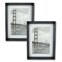 PARENCE. - Juego de 2 marcos de fotos de 19 x 14 cm - Pared o caballete/horizontal o vertical - Marco de fotos elegante y versátil / 2 unidades