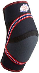 TSM Sportbandage kniebrace met Kevlar kussen (kort), zwart, S