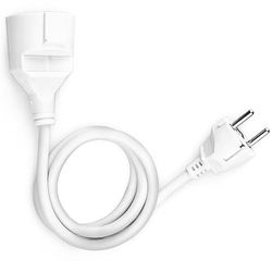 Alargador eléctrico 4 Metros 3680W – 10/16A 3x1,5mm Blanco protección Infantil, Obturador de Seguridad, conexión schuko, Uso Interior