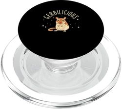 Gerbilicious Gerbil Ratón Gerbo Cría Gerbo Dueño PopSockets PopGrip para MagSafe
