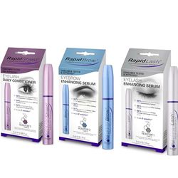 RapidLash Bundle - 1 x RapidShield Eyelash Daily Conditioner, 4 ml, 1 x RapidLash Eyelash Enhancing Serum & 1 x RapidBrow Eyebrow Enhancing Serum, 3 ml (Pack of 1)