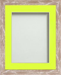 Frame Company Camber Range Brown Picture Photo Frame with Lemon Bon Size, 12x10-inch Mounted for 8x6-inch Image