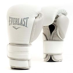 Everlast Unisex - Volwassen Bokshandschoenen Powerlock 2 Trainingshandschoen, Wit, 12oz