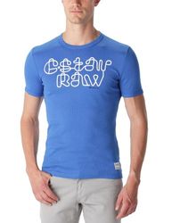 G-Star T-shirt Sportkleding Logo voor heren, blauw - blauw, XL