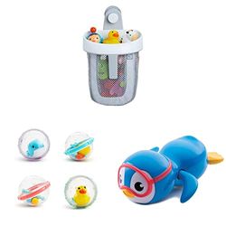 Munchkin Range Jouet pour Le Bain, Jouet de Bain'Float & Play bubbles' Lot de 4, Munchkin Mon Copain Nageur
