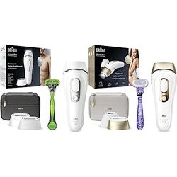 Braun Silk-expert Pro 5 Epilatore Luce Pulsata, Alternativa al Laser, Ideale per Zone Sensibili & Silk Expert Pro 5 Epilatore Luce Pulsata Alternativa al Laser Bianco e Oro