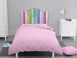 Cabeceira cama PVC impressão digital imitação de madeira multicor 100 x 60 cm | Disponível em várias medidas | Cabeceira leve, elegante, resistente e económica