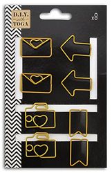 Draeger Paris - Lot de 8 Trombones Fantaisie dorés